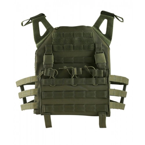Kombat UK Buckle-Tek JPC (Plate Carrier) (OD), Manufactured by Kombat UK, the Buckle-Tek JPC is a minimalist plate carrier